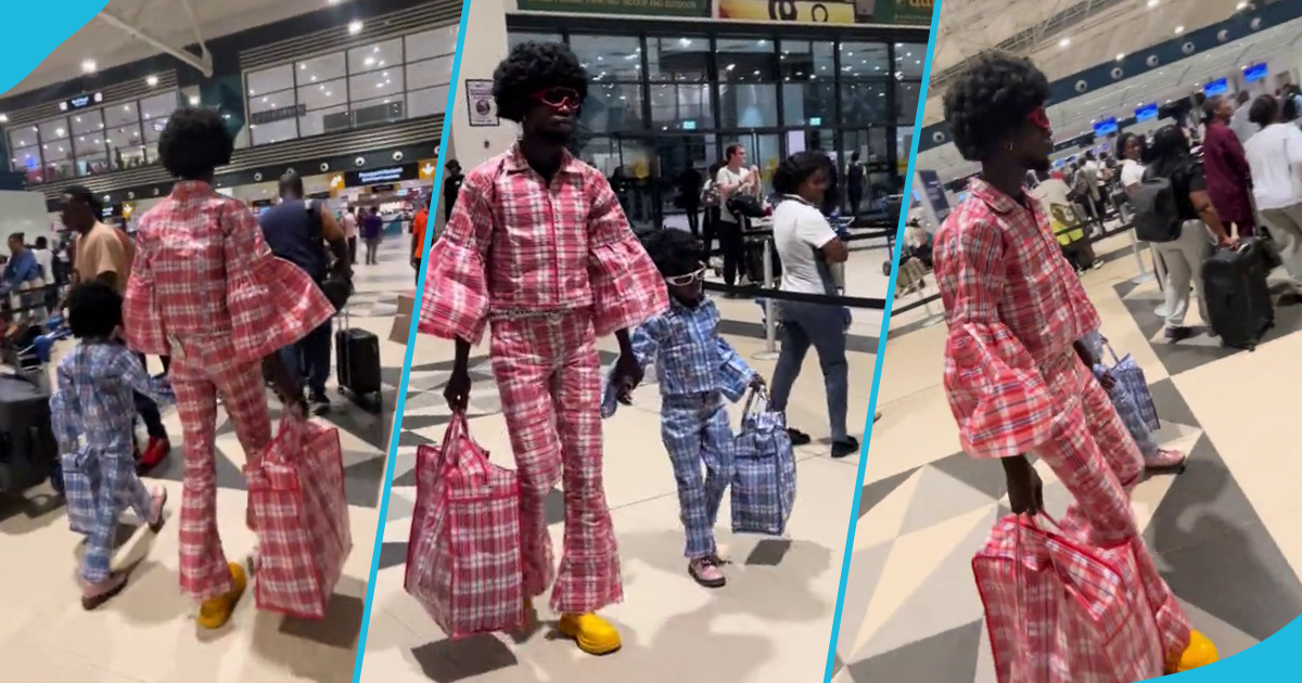 Fashion GodD caused a stir on social media when he and a little boy stepped out rocking Ghana Must Go outfits.
