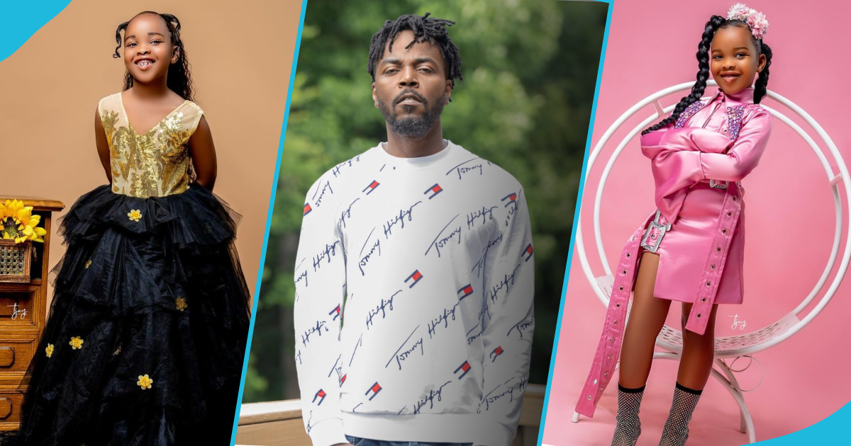 Kwaw Kese's 7 year old daughter looks big and tall as she slays in birthday photos