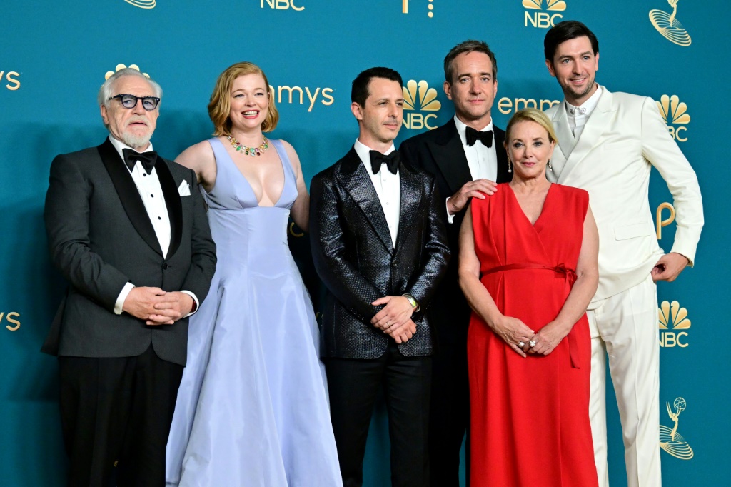 Stars of the HBO series 'Succession' attend the Emmy Awards in Los Angeles in September 2022