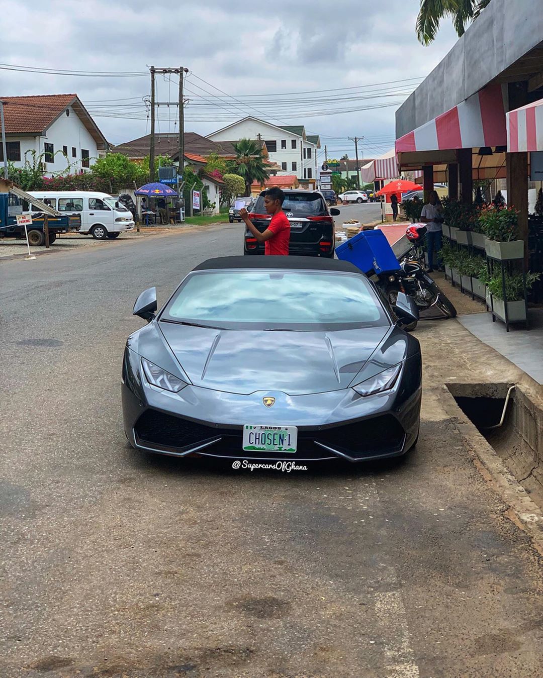 Photos drop as stolen Lamborghini worth almost GHc1.5 million is traced to Ghana
