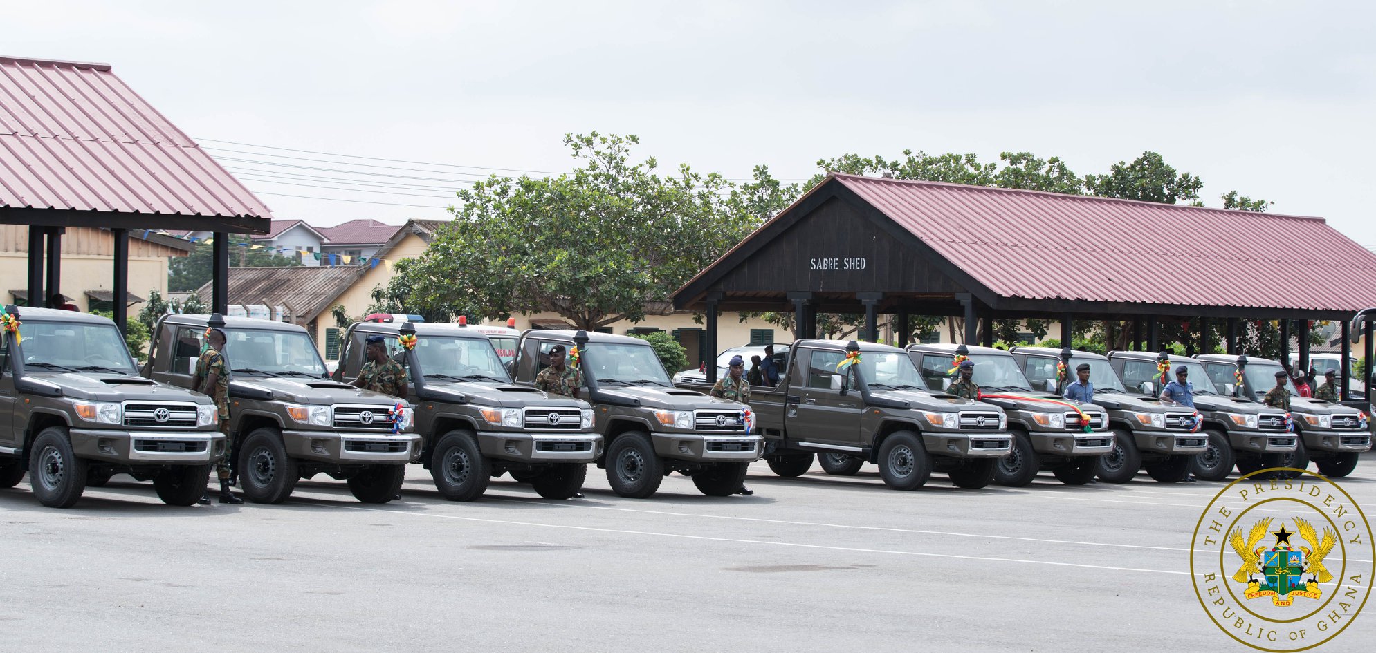 Ghana Armed forces gets new buses and vehicles