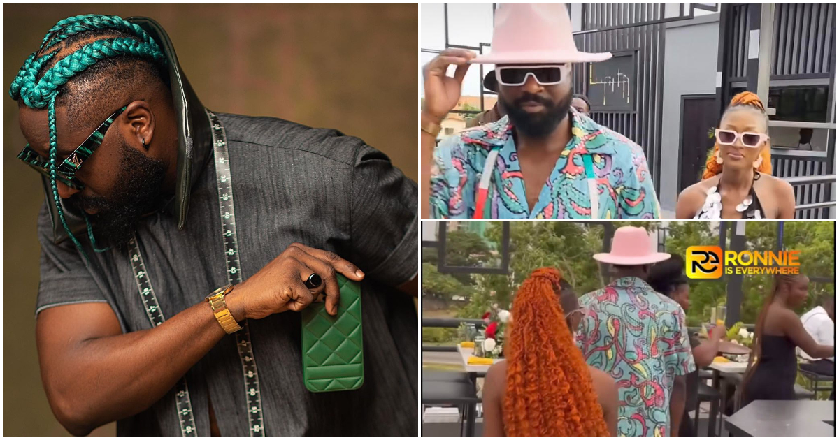 Elikem Kumordzie and his partner step out in stylish outfits