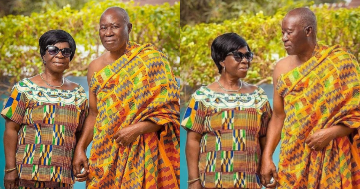 The Koomsons: Ghanaian couple celebrate 54th anniversary in 'perfect' kente attires
