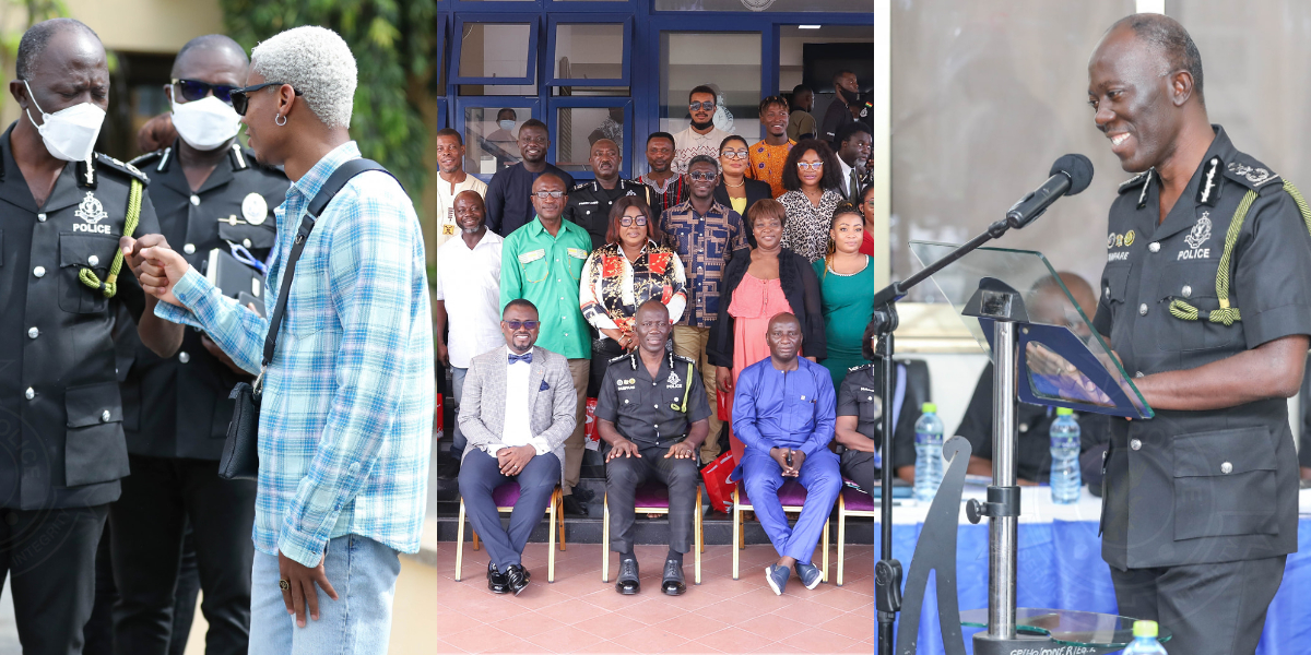 Official photos from IGP Dampare's meeting with creative arts industry pop up online