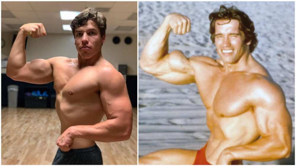 Joseph Baena, aged 22, is very known on Instagram as believer of body fitness. Photo sources: Instagram and People Magazine