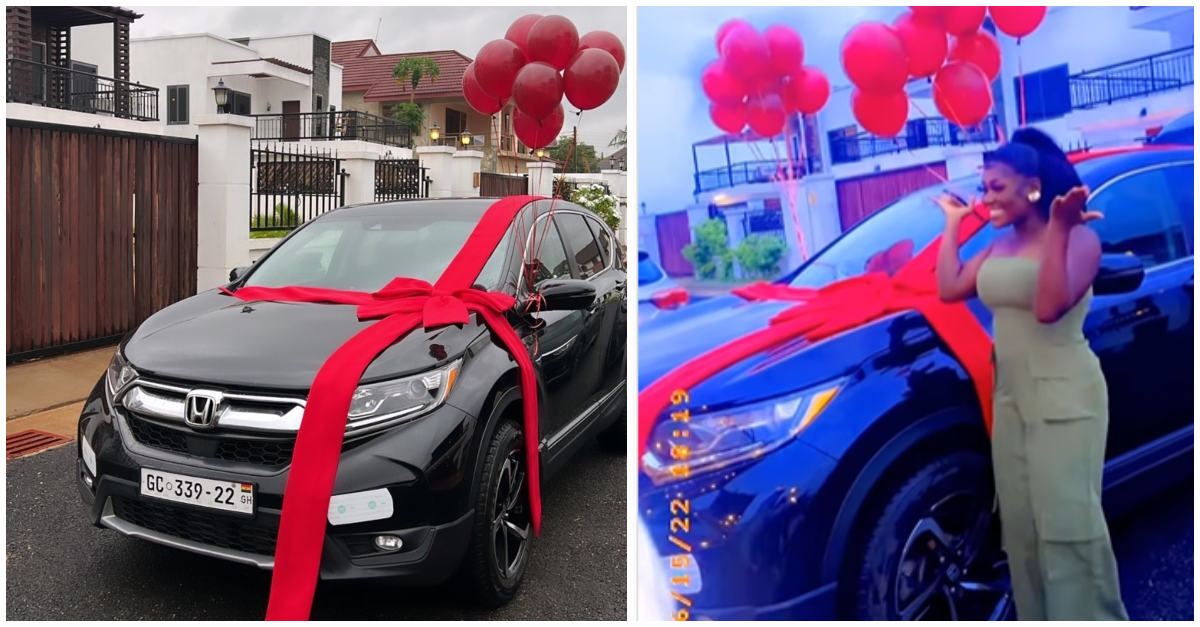 Lady gets gifted Honda CR-V as birthday gift