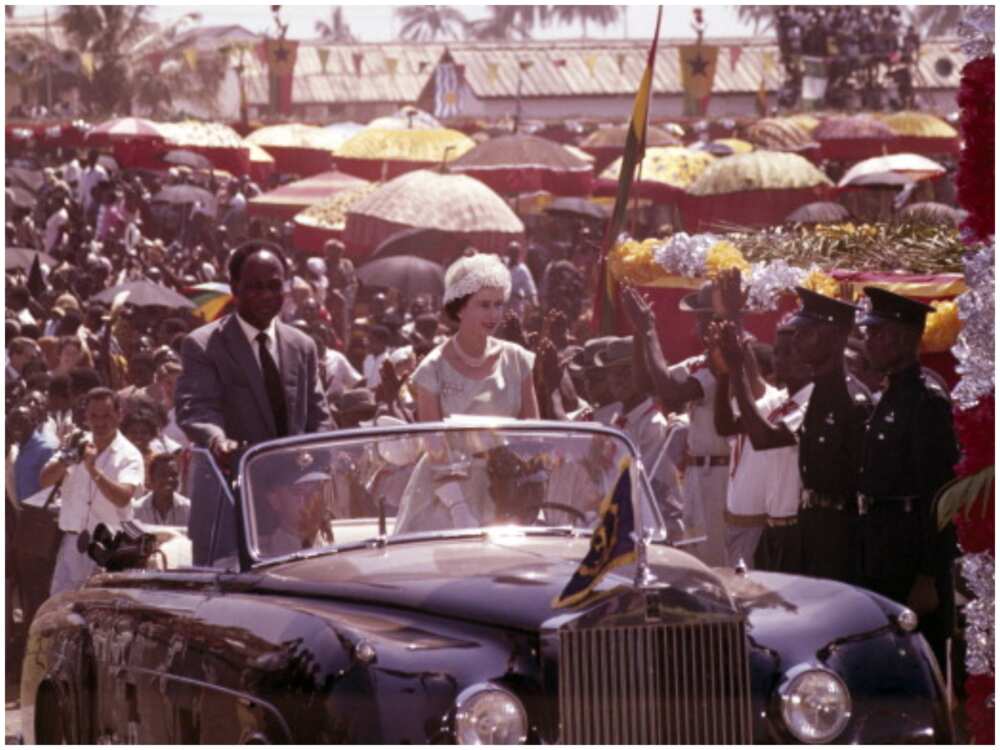 Nkrumah and Queen Elizabeth II
