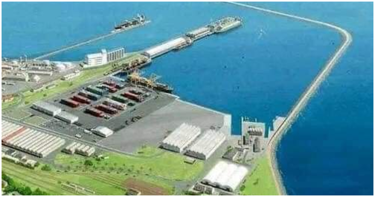 A design of how the Takoradi Port will look upon completion