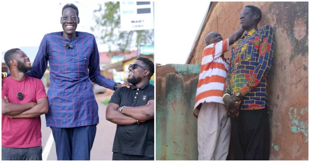 Sulemana Abdul Samed stands at 7ft 4inches tall and has a medical condition
