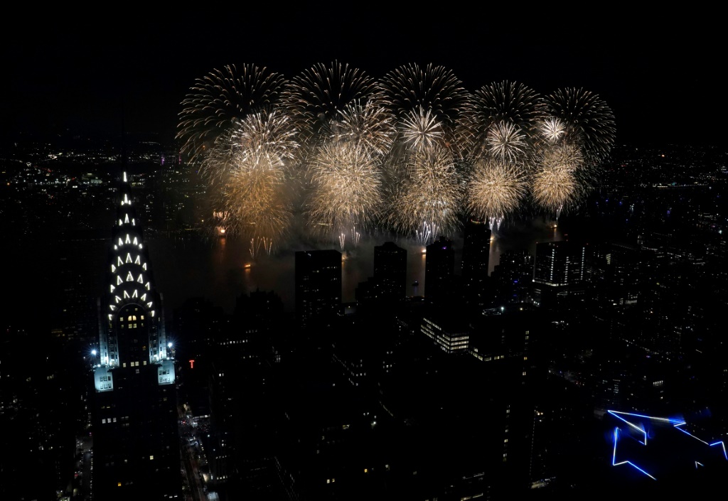 Last year's July 4th fireworks over New York's East River