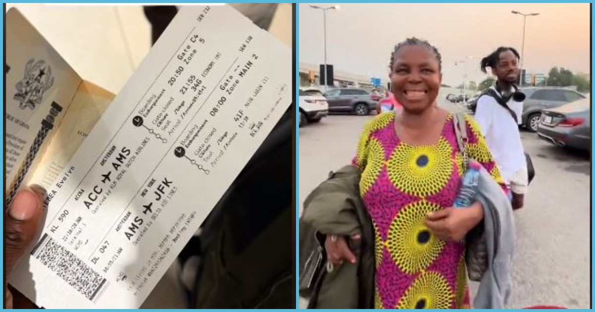 Ghanaian siblings fly mother abroad in honour of promise to late dad