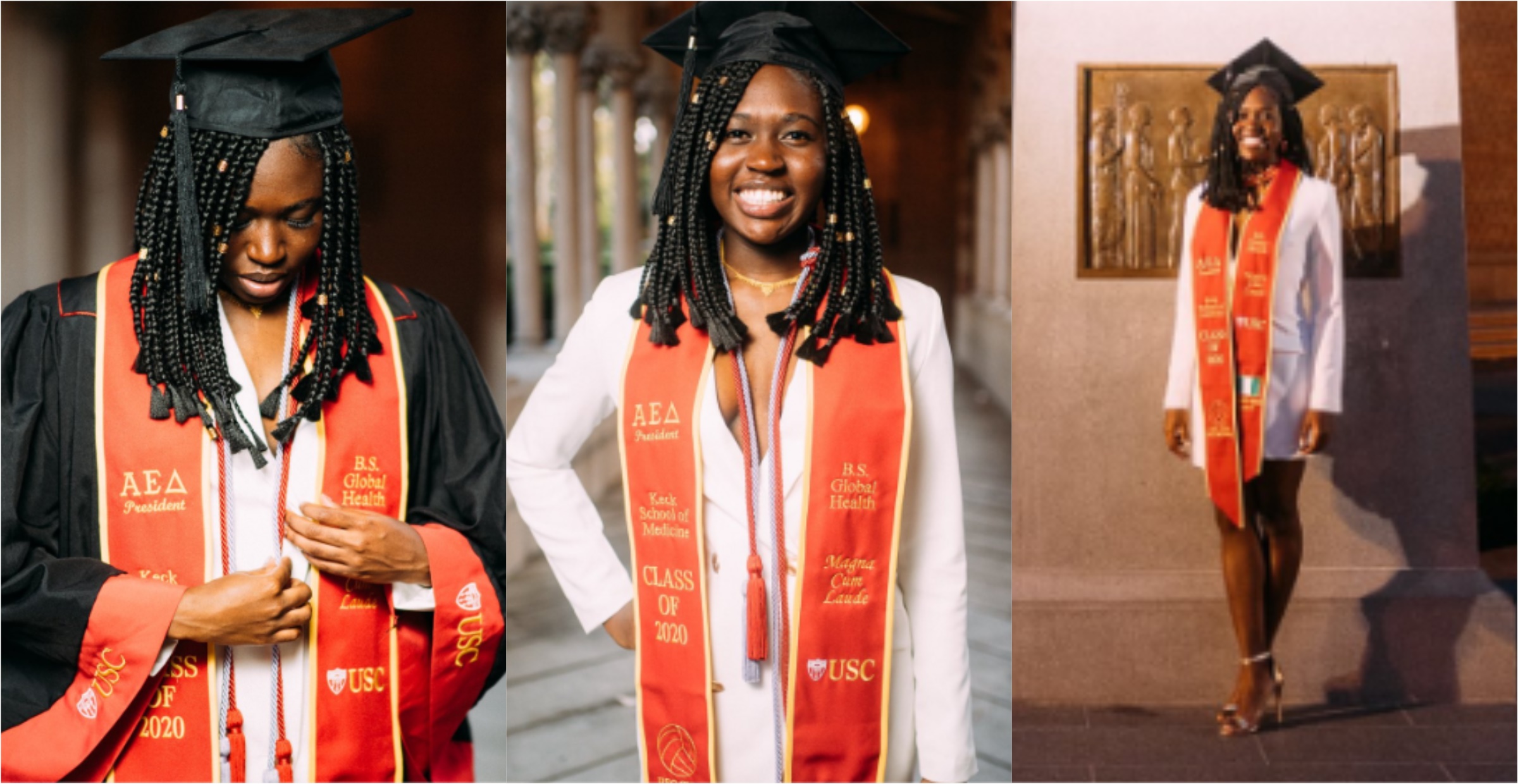 Black brilliance: Smart Lady graduates from top US university with degree in Science in Global Health