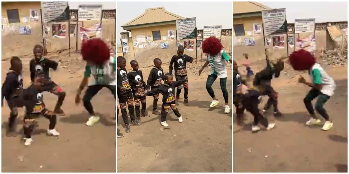 She beat them hands down: Little girl causes stir on street with hot leg moves, wins lady, older boys in video