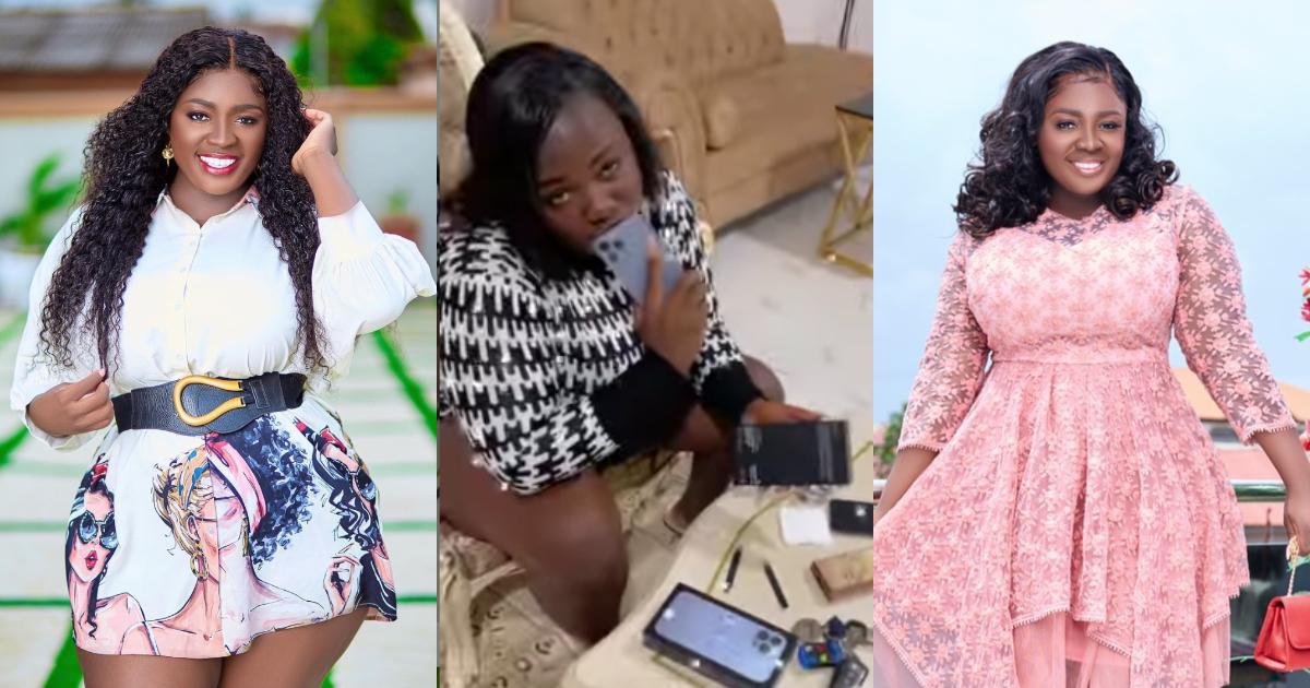 Tracey Boakye gives 'pressure' to slay queens as she flaunts 2 new iPhone 13s