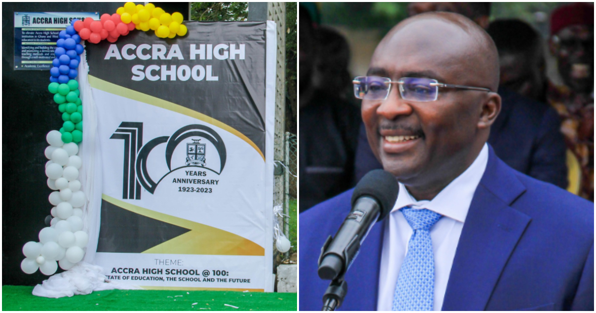 Bawumia at the 100-Year anniversary celebration launch of Accra High School.