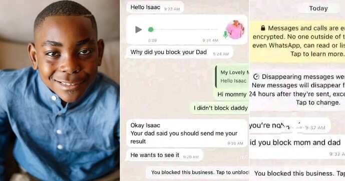 WAEC 2023: Chats leak as student blocks all family members, including mom and dad, over result