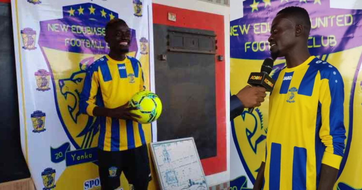 Lil Win signs for Ghanaian professional football club. SOURCE: Twitter/ @HAPPY989FM
