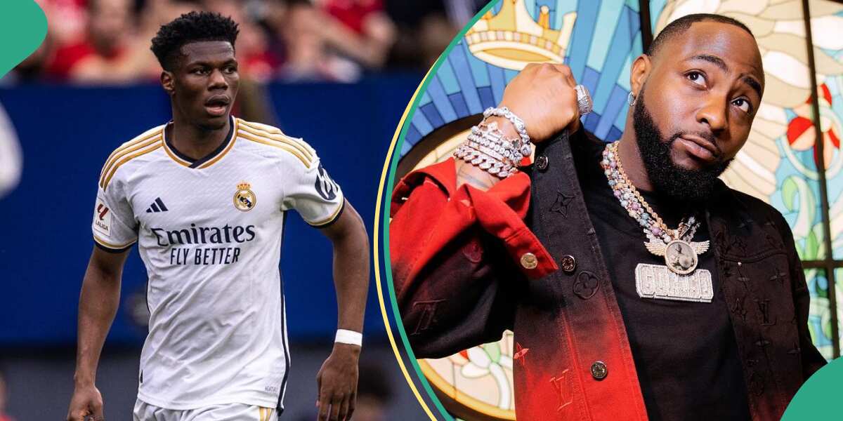 Davido: Real Madrid's Tchouameni shares the age he started listening to singer, video sparks reactions