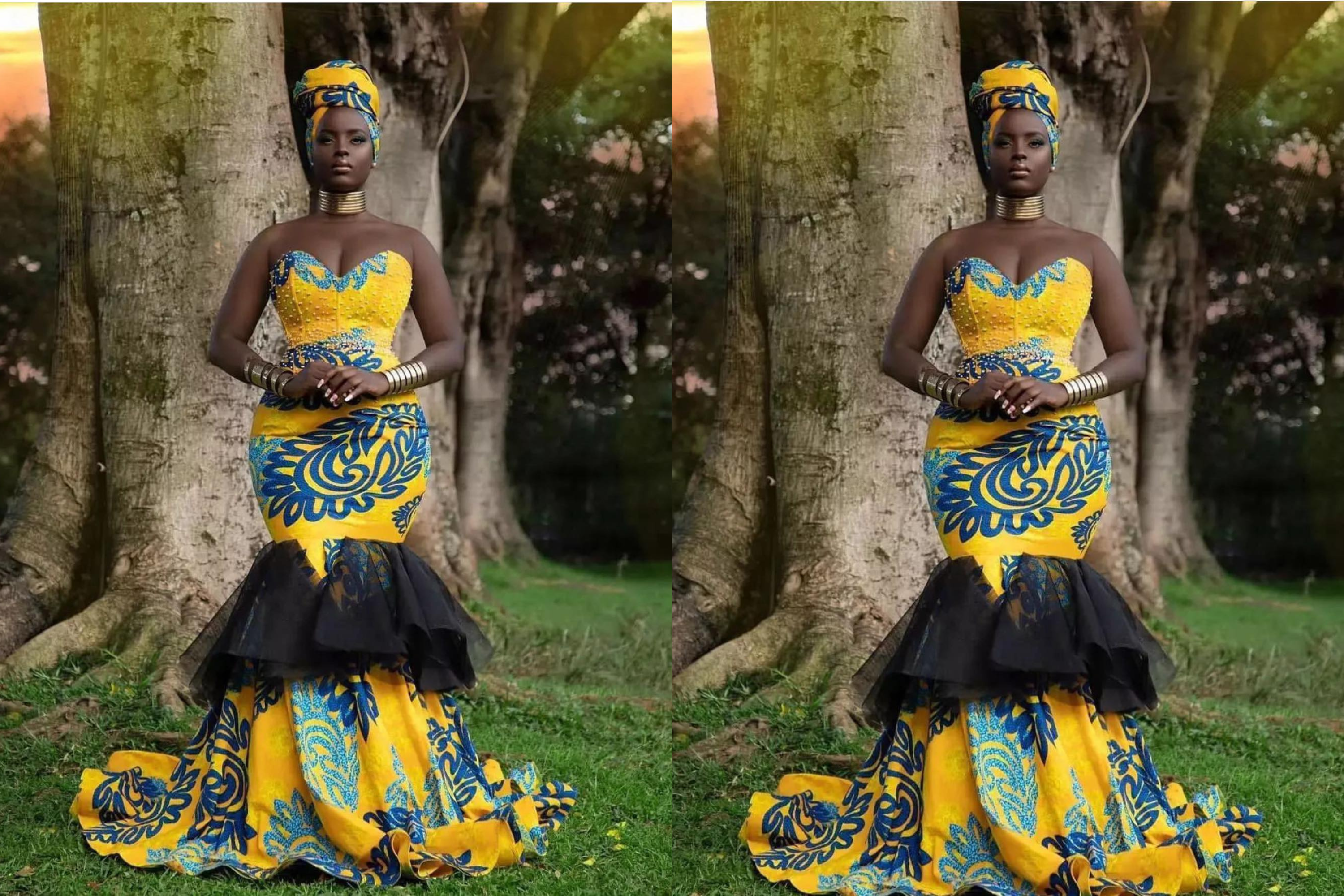 African Print Gown, Ankara Gown for Traditional Wedding, African Mermaid  Gown, African Fit and Flare Grown, African Wedding Gown,party Dress - Etsy