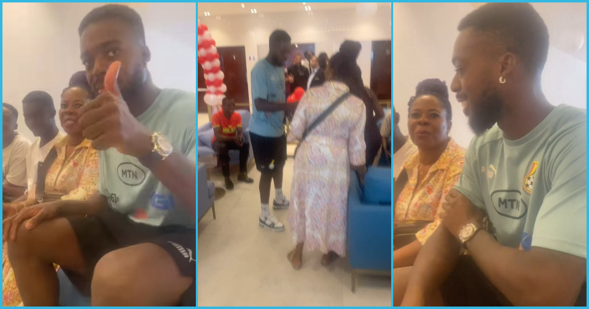 Video drops as Inaki Williams' mother visits him in Black Stars camp hours before CAR game