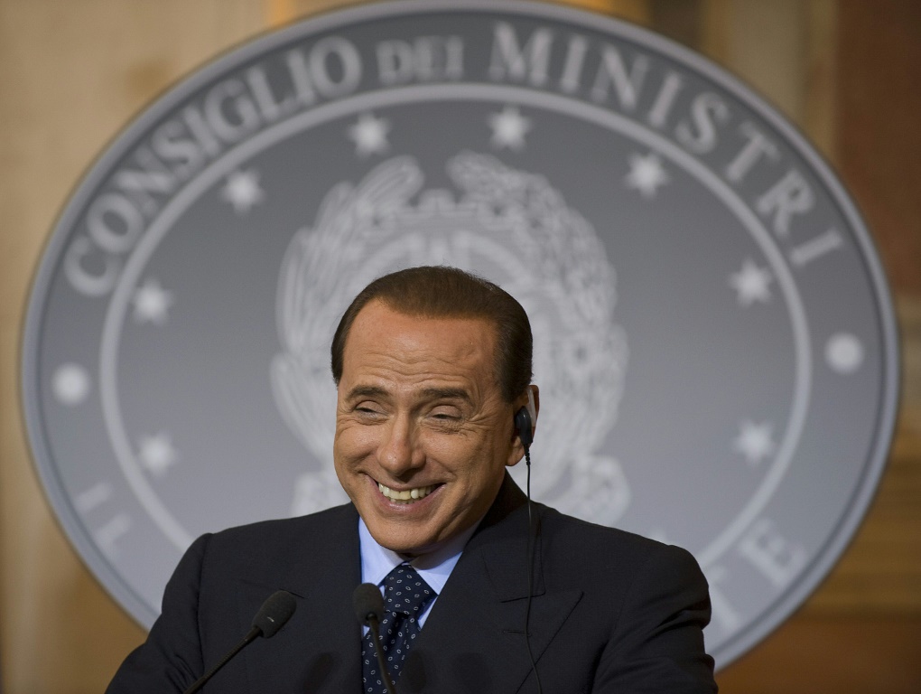 Berlusconi led Italy three times between 1994 and 2011