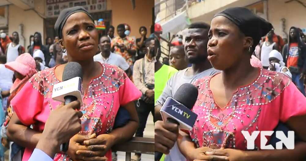 Lady narrates how her 4 shops newly-stocked with China goods got burnt in fire
