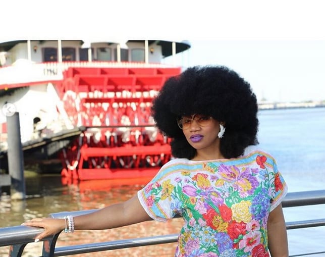 Meet woman with largest natural afro in the world