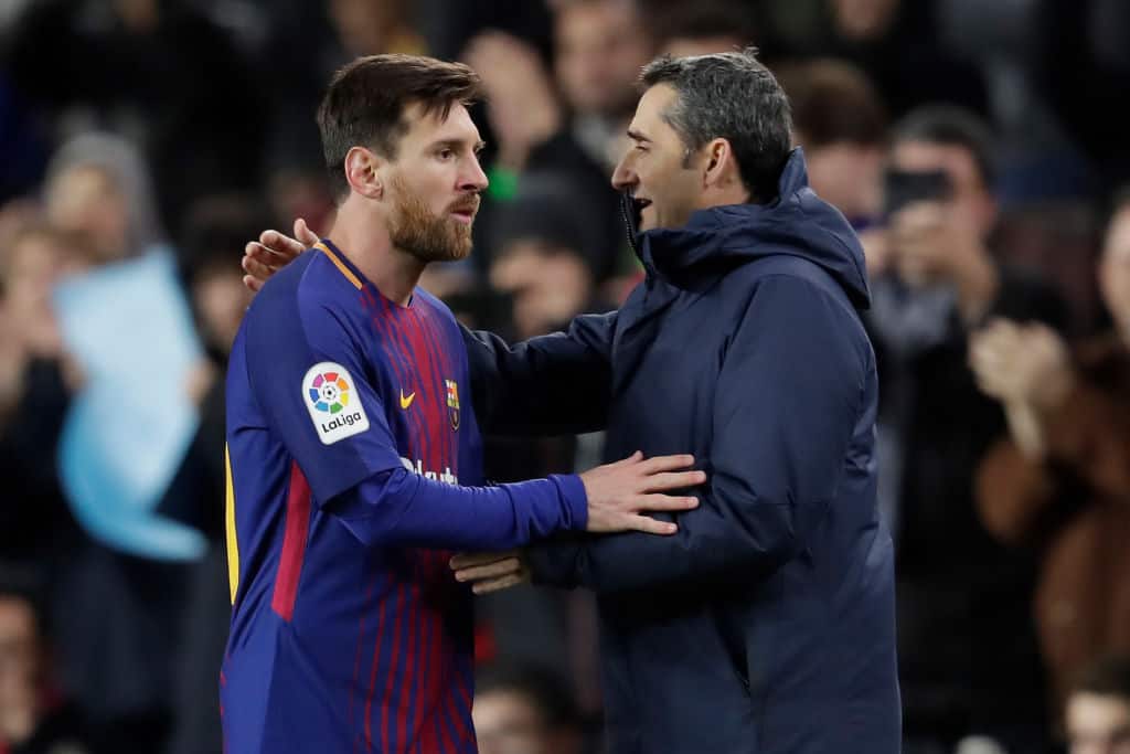 Former Barcelona boss Valverde ignore questions about Lionel Messi during his reign at Camp Nou
