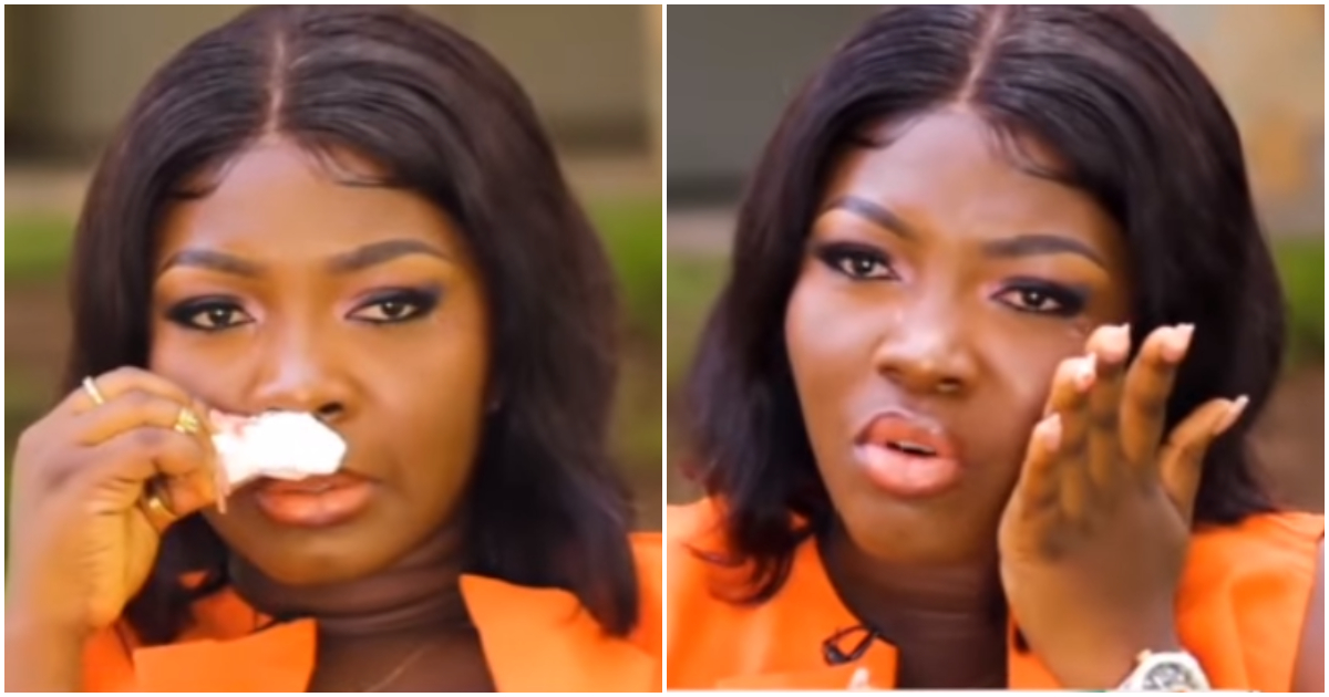 Felicia Osei sheds tears as she talks about her humble past