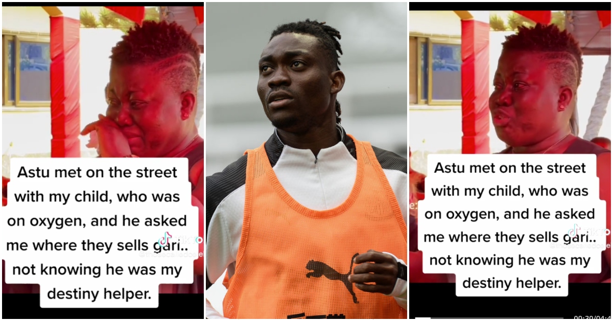 Photo of late Black Stars player Christian Atsu and the woman he helped