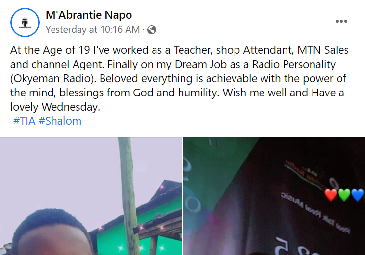 Ghanaian teenager lands dream job as radio presenter