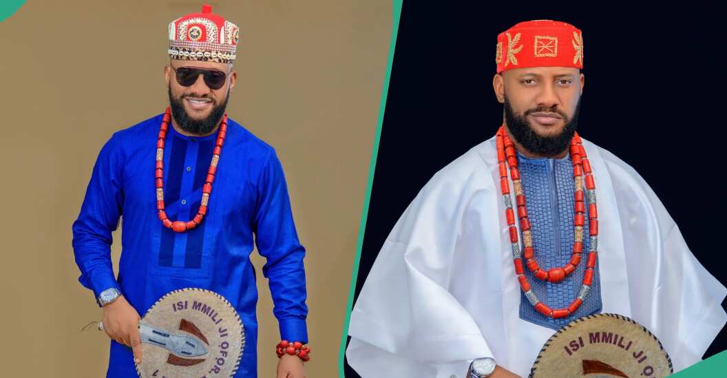 Yul Edochie rocks colourful outfits