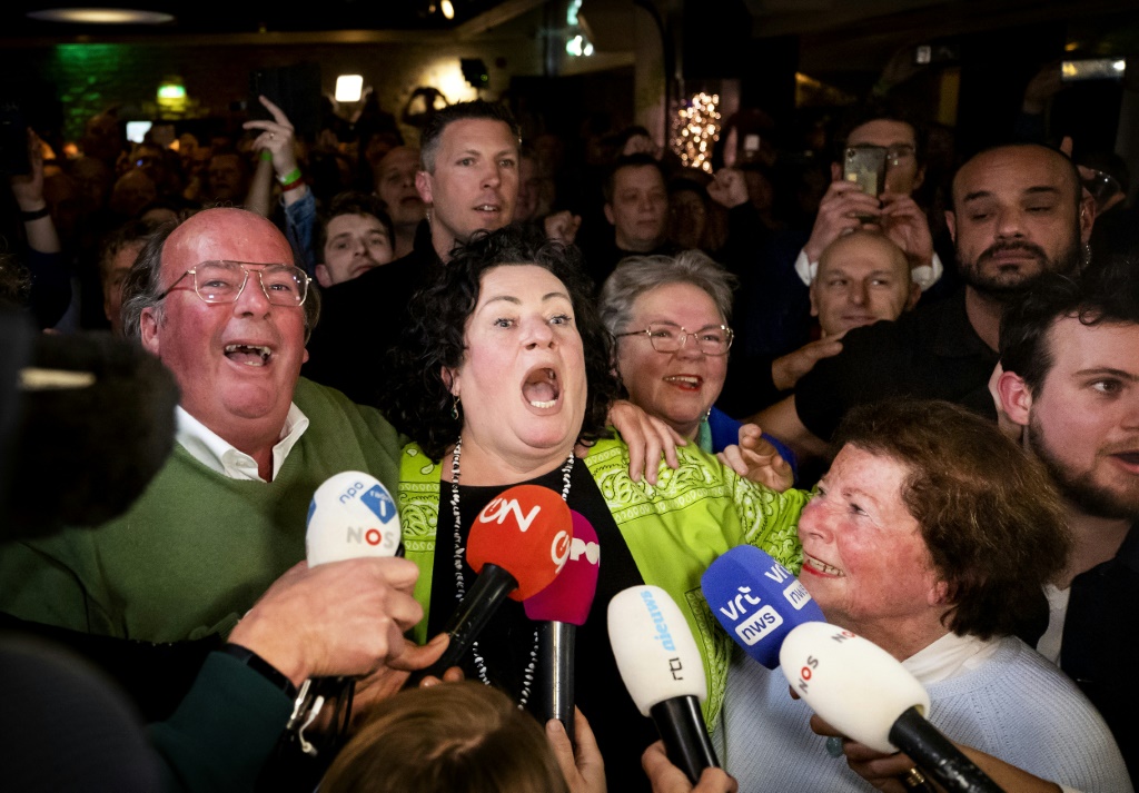 Farmer party leader Caroline van der Plas hailed the results