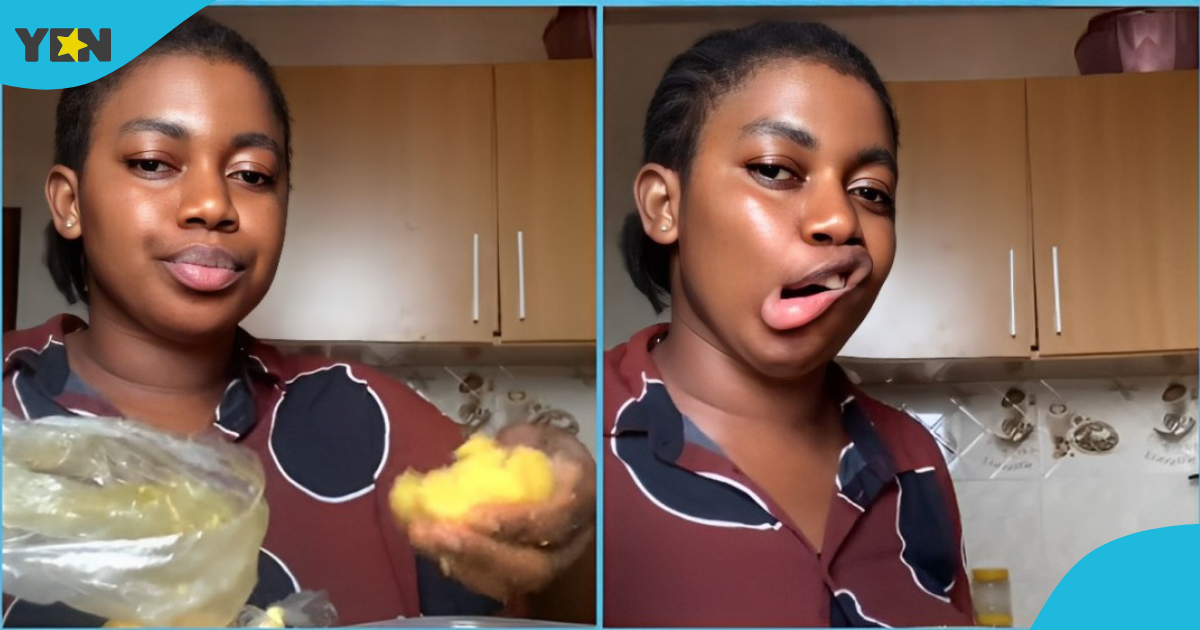 Afua Nash: Ghanaian lady breaks hearts as she speaks about why she eats too much: " I have ulcer"
