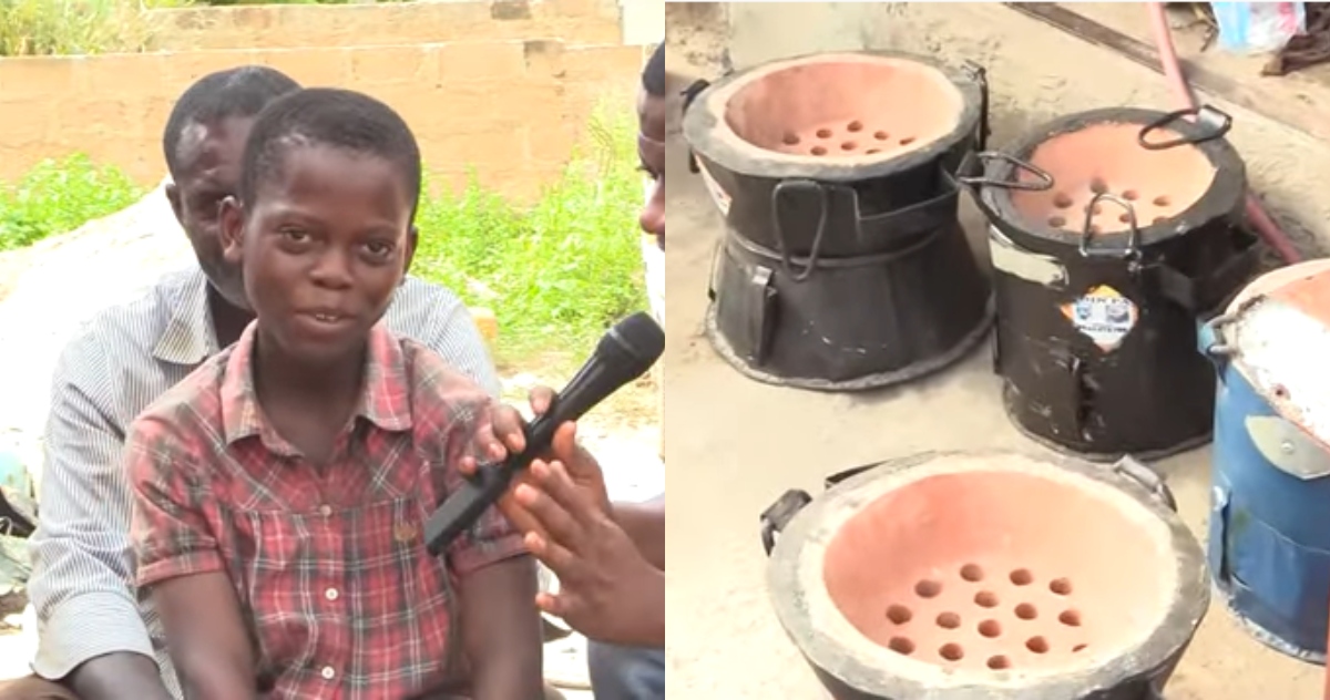 Daniel Kwesi Seku: Meet 12-year-old Ghanaian boy with 5 Years' Experience in Coal Pot Making
