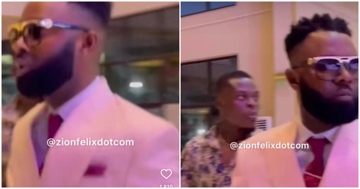 Ernest Opoku Steps Out Looking Dapper In Suit And Dyed Moustache; Netizens React