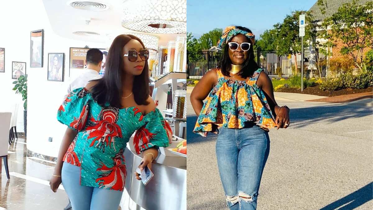 50+ stylish African print tops with jeans: Hot 2022 trends 