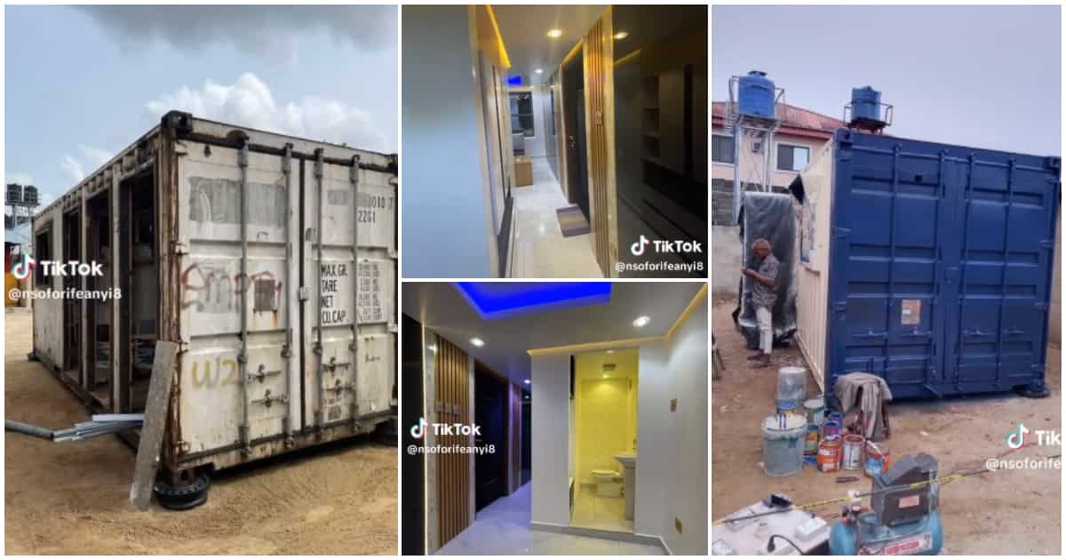 Smart guy turns container into house, video of the beautiful interior amazes many people