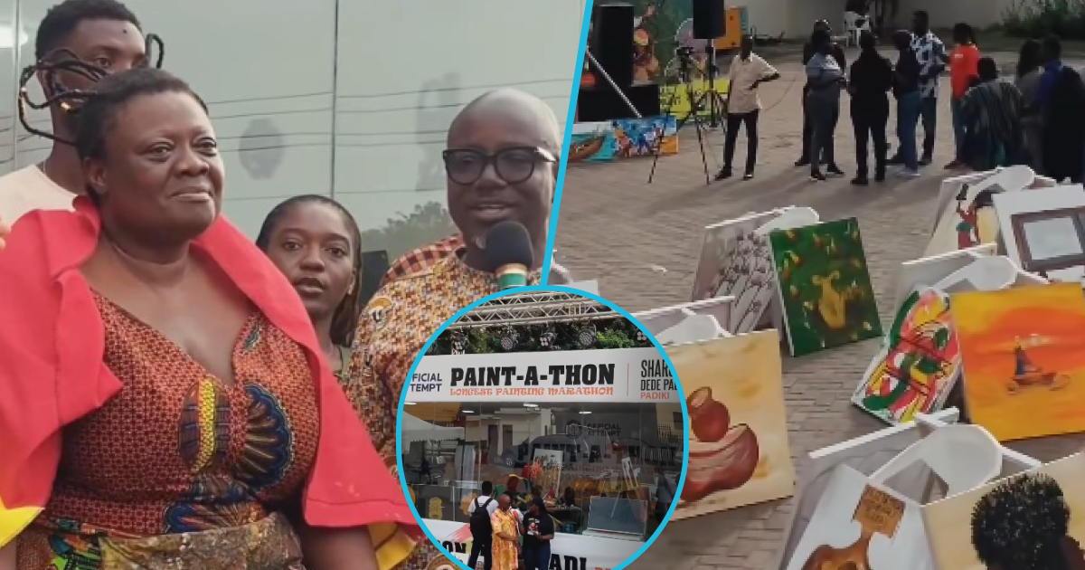 Sharon Dede Padi completes 168 hours of paint-a-thon
