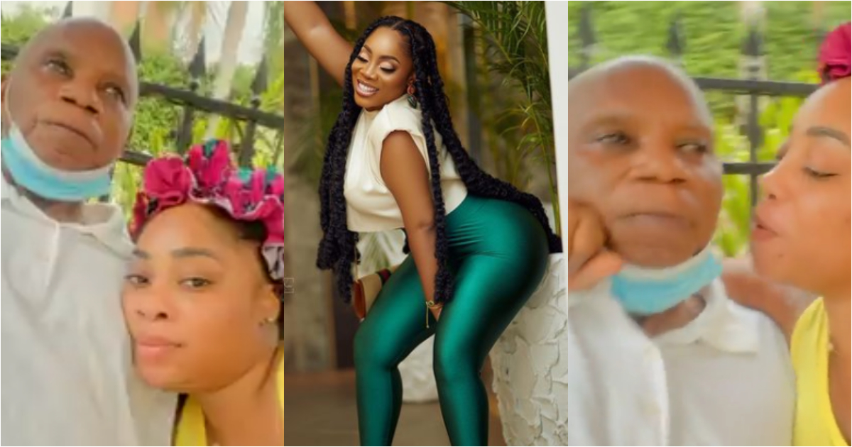 I love my daddy - Moesha Boduong drops no-make-up video with her dad to celebrate Mother's Day