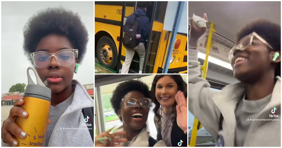 DJ Switch takes the bus, flaunts friendly teacher in video as she writes her last paper