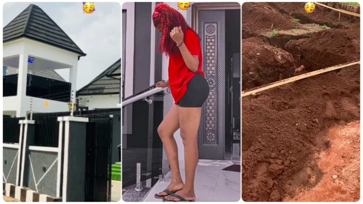 Young lady builds huge house, shows its progress from start to finish in video