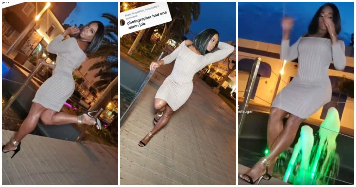 Lady destroys wire fence, lady falls inside a pool, tking a perfect picture, lady falls