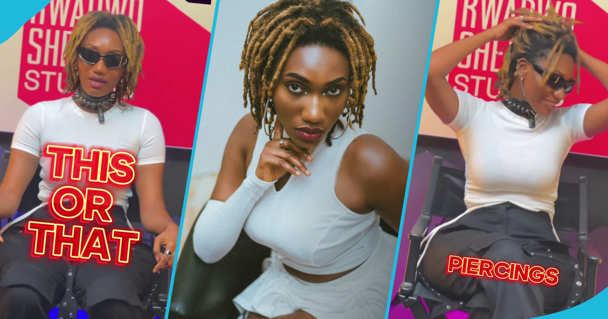 Wendy Shay reveals she has 15 body piercings, flaunts them in an interview as fans react