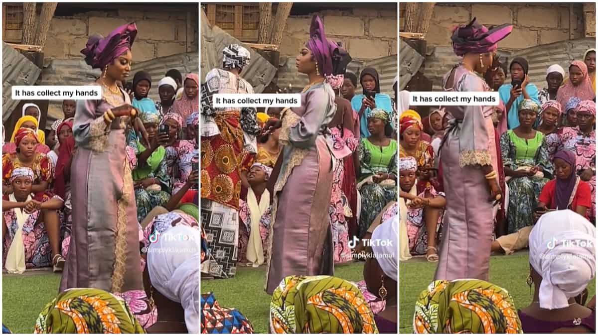 Carefree bride dances in heels; Video captures women sitting close by give her cold stares