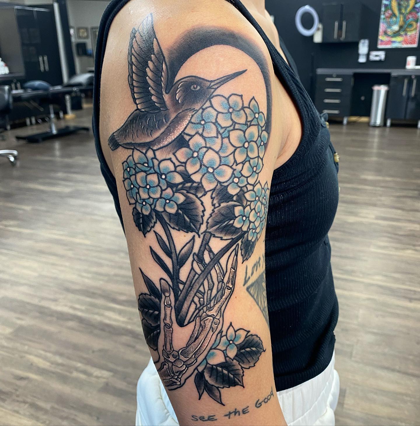 Owl and Snake done by Mariana Amaral at Lions Paw Tattoo, Everett WA : r/ tattoos