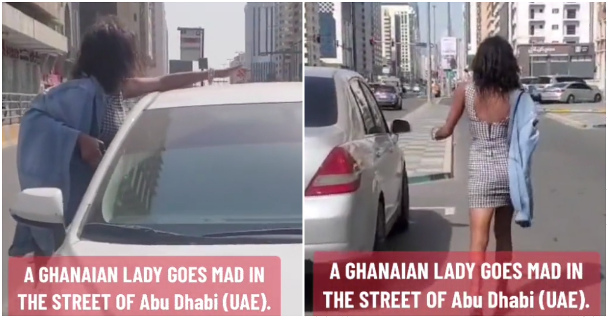Ghanaian lady on Abu Dhabi street