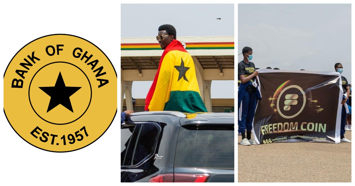 Freedom Coin: Bank of Ghana cautions public, says it is unlicensed