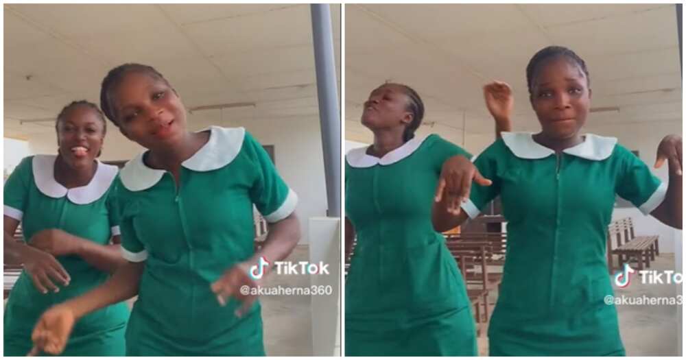 Photo of nurses dancing