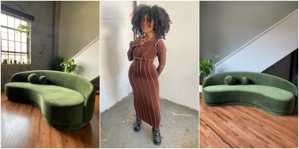 After buying a house at 19, lady shares photos of adorable couch, stirs massive reactions